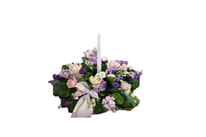 Blommor till begravning Södertälje - Beställ blommor till begravning - Sorgdekoration med ljus